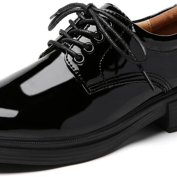 Women’s Oxford Shoes Leather Platform Comfortable Slip On Business Casual